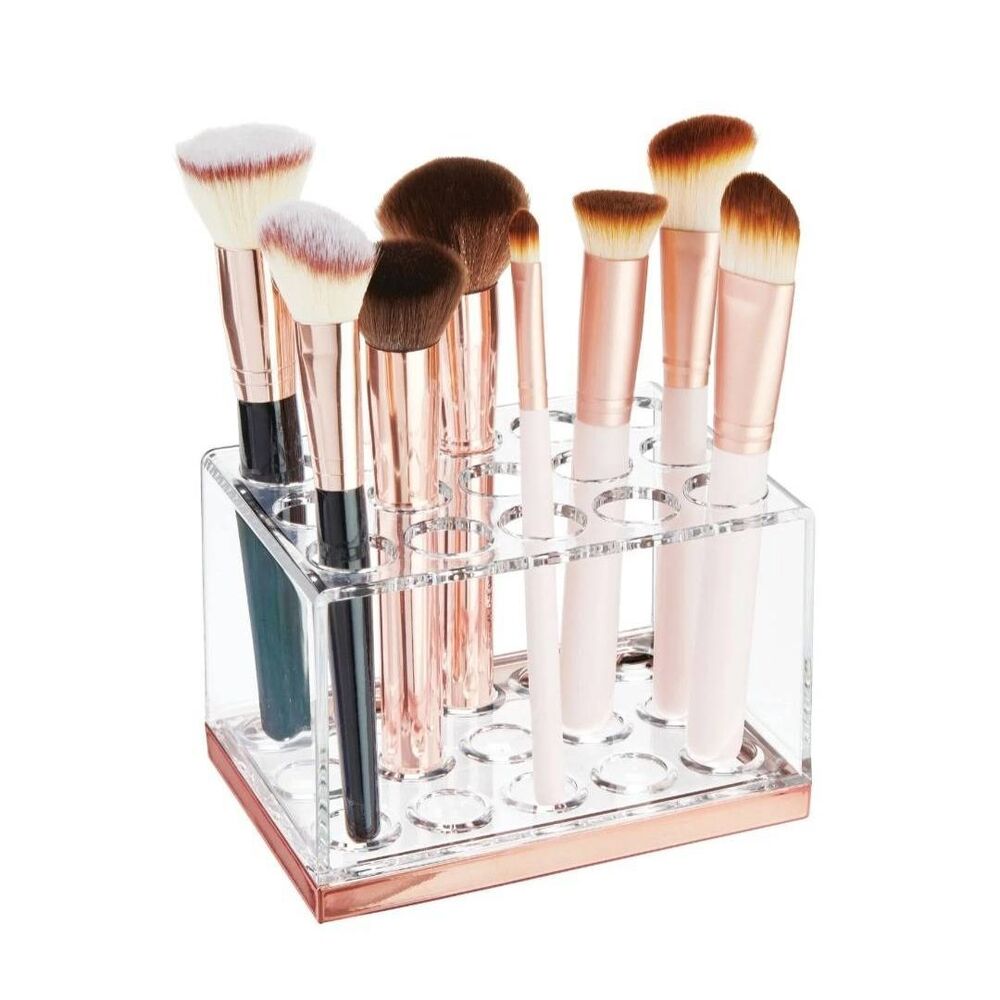 MDesign Plated Makeup Brush Organizer